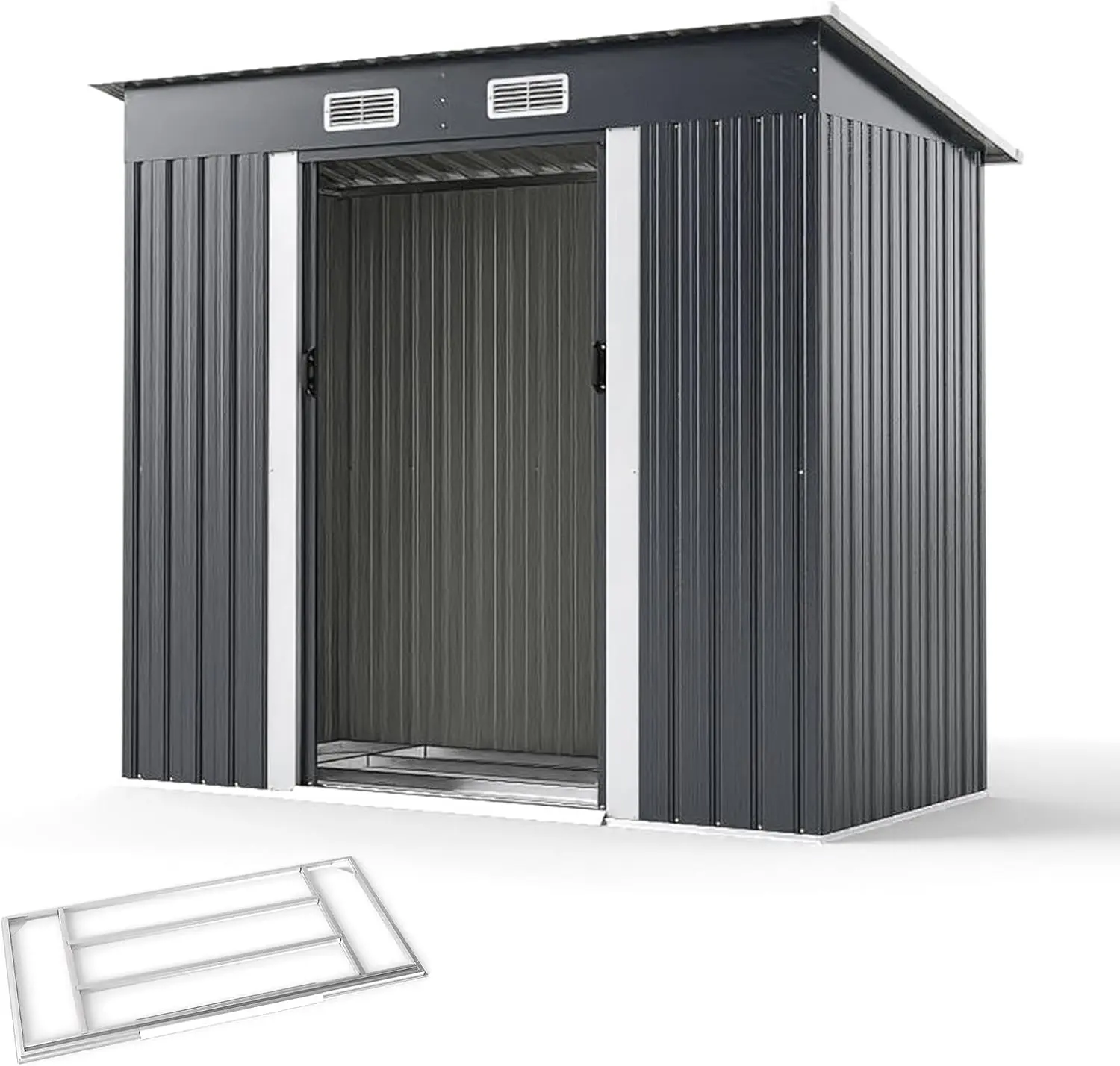 Сарай-хозблок Costway GT4456GR (Grey) - 3