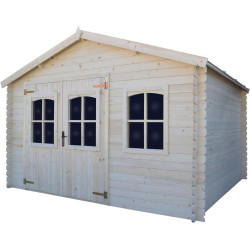 Casuta de gradina Espace Et Nature Azuga 398x398x237 (Natural) Thumb