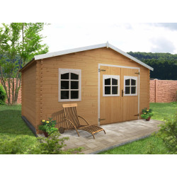 Casuta de gradina Espace Et Nature Azuga 398x398x237 (Natural) Thumb