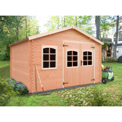 Casuta de gradina Espace Et Nature Azuga 398x398x237 (Natural) Thumb