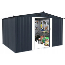 Сарай-хозблок FunFit Garden Darwin 4907 (Dark Grey/White) Thumb