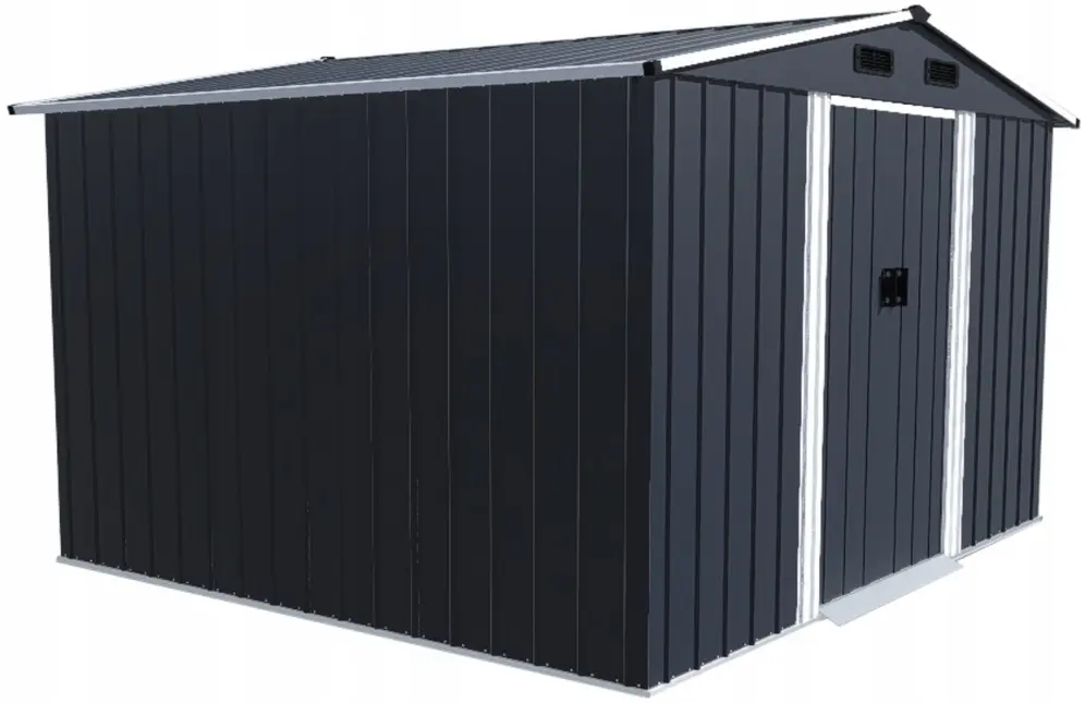 Сарай-хозблок FunFit Garden Darwin 4907 (Dark Grey/White) - 5
