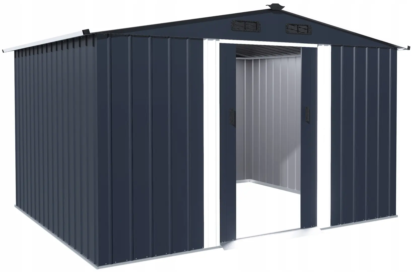 Сарай-хозблок FunFit Garden Darwin 4907 (Dark Grey/White)