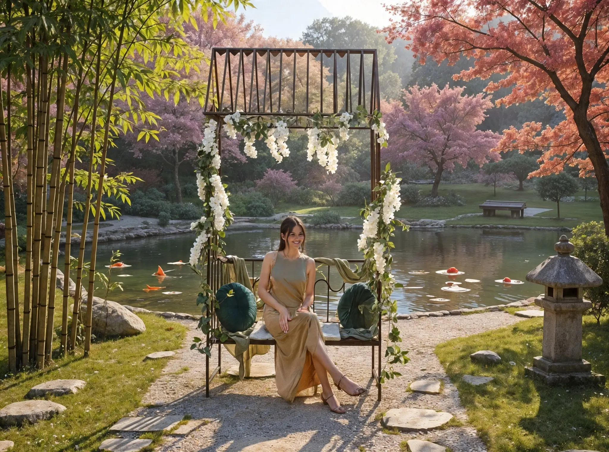 Садовая арка GardenLine GOM1456 (Brown) - 4