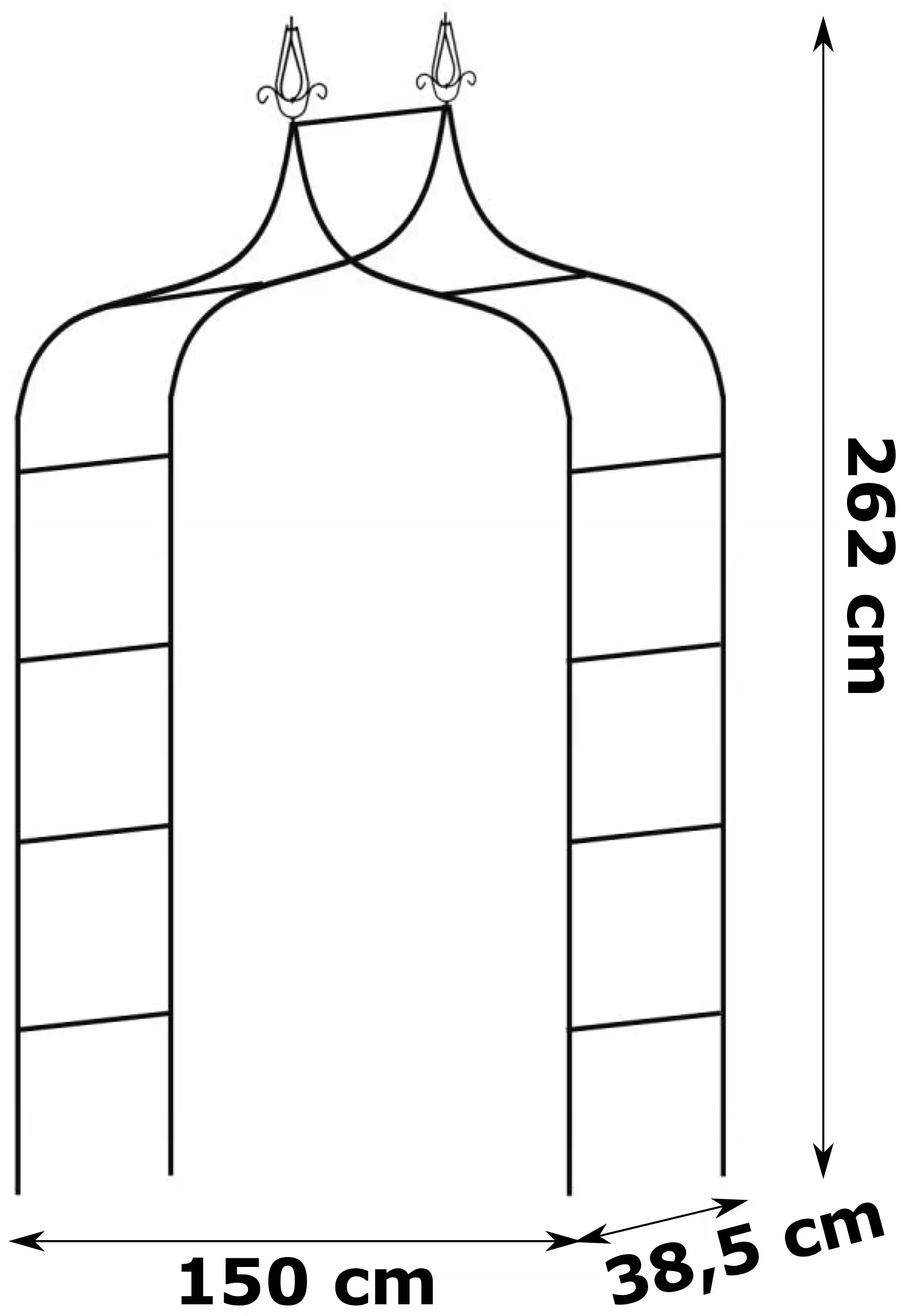 Садовая арка Gotel U14A (Black) - 5