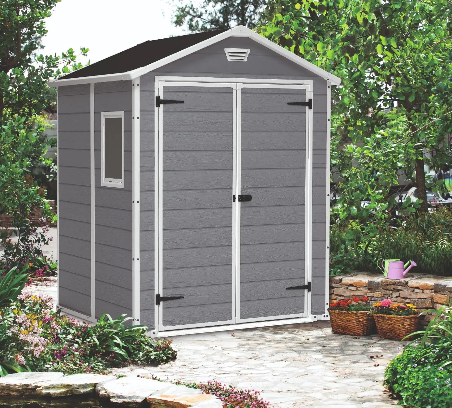Сарай-хозблок Keter Manor 185x152x226 (Gray/White) - 2