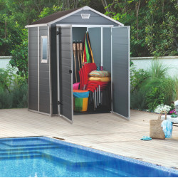 Сарай-хозблок Keter Manor 185x152x226 (Gray/White) Thumb
