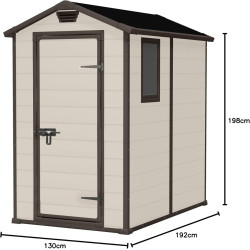 Сарай-хозблок Keter Manor 4X6 130x192x198 (Beige) Thumb