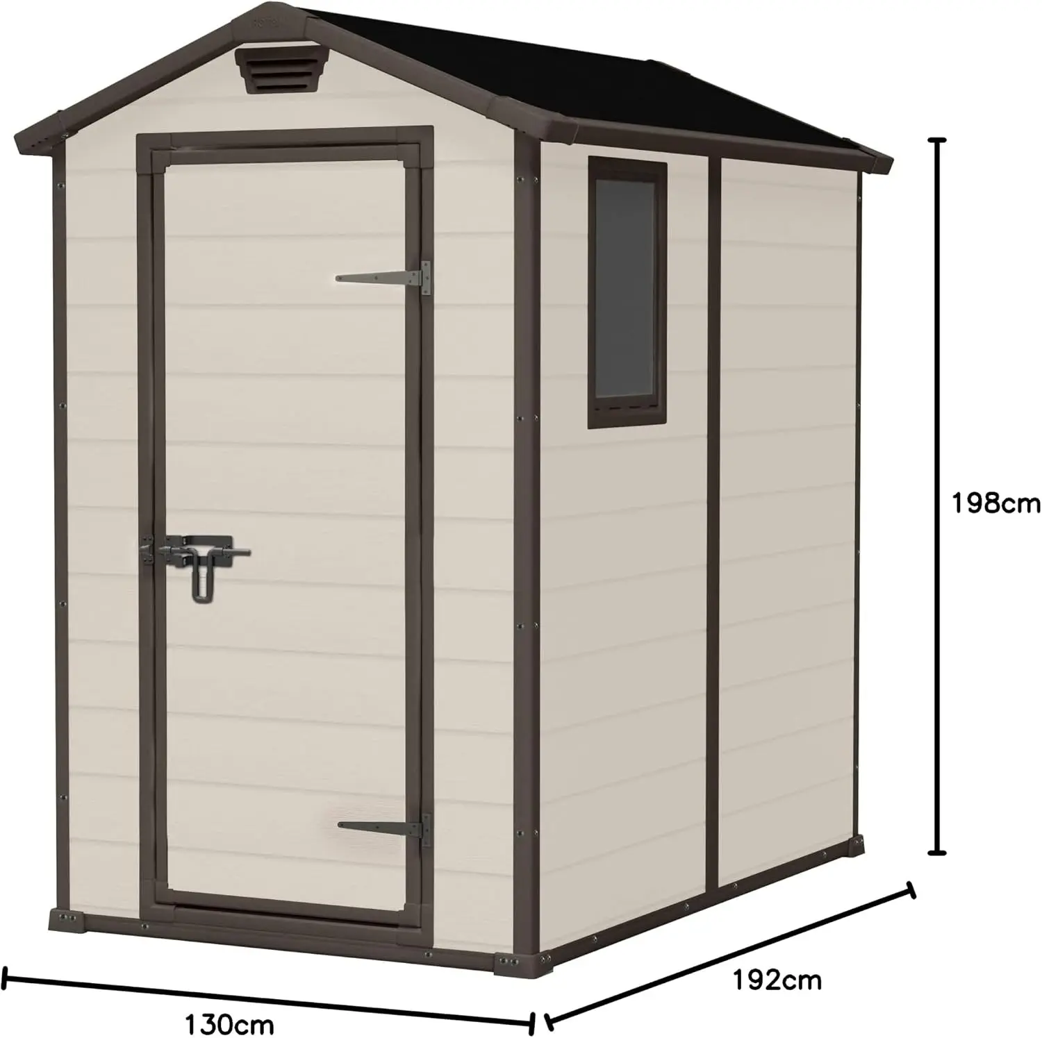 Сарай-хозблок Keter Manor 4X6 130x192x198 (Beige) - 3