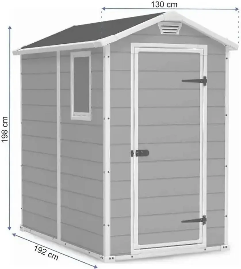 Casuta gradina Keter Manor 4X6 130x192x198 (Grey) - 5