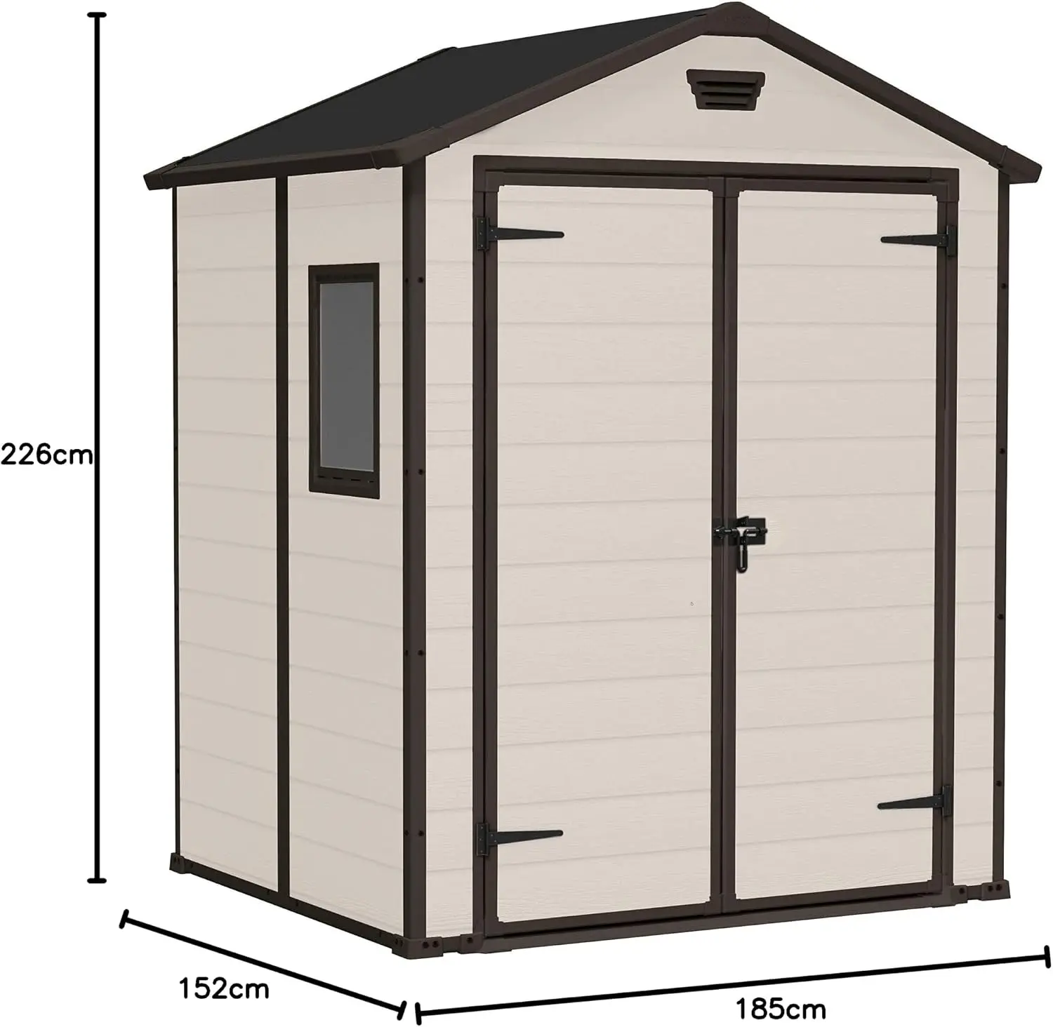Casuta gradina Keter Manor 6X5 DD 185x152x226 (Beige) - 4