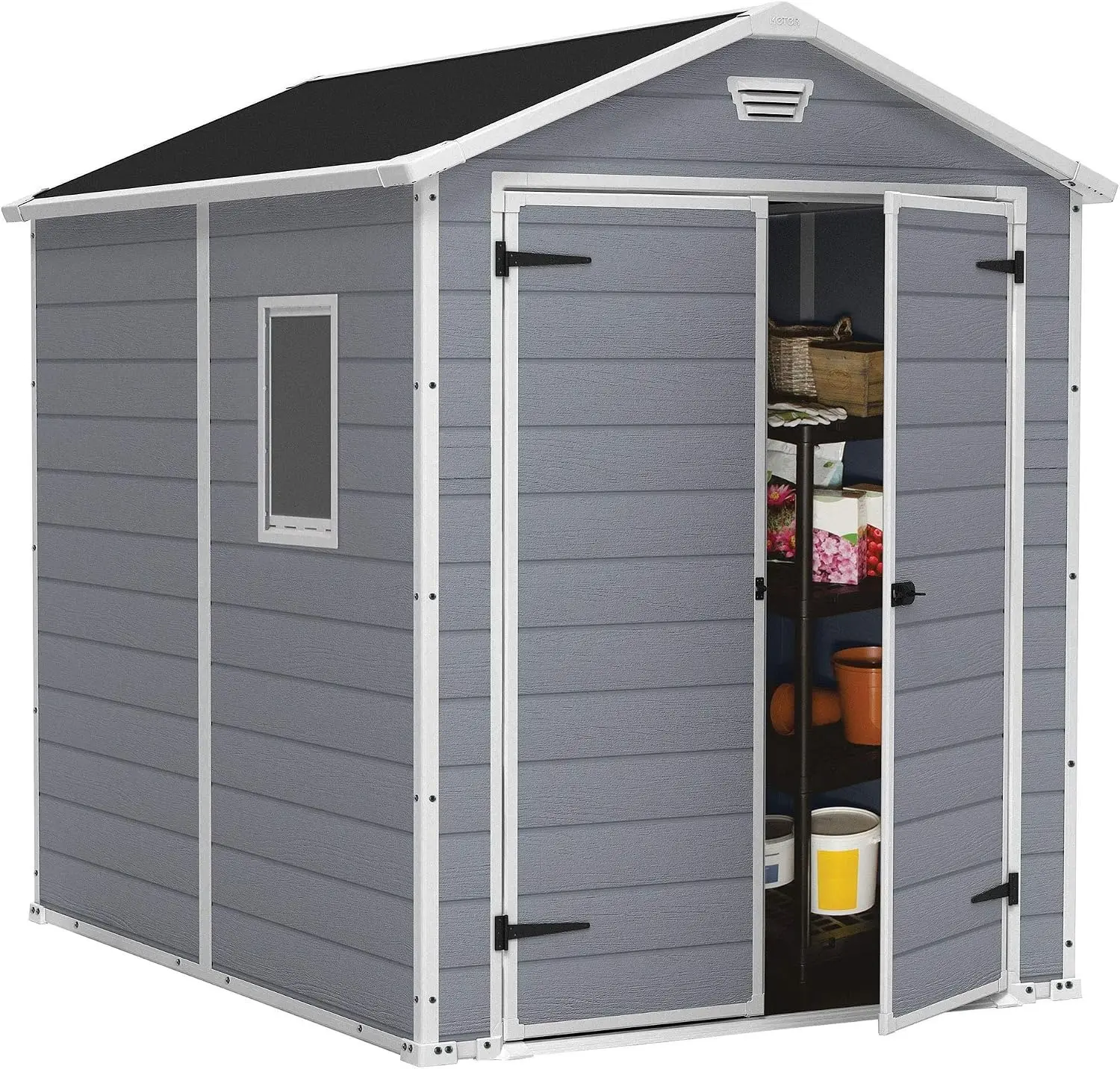 Casuta gradina Keter Manor 6X5 DD 185x152x226 (Grey) - 2