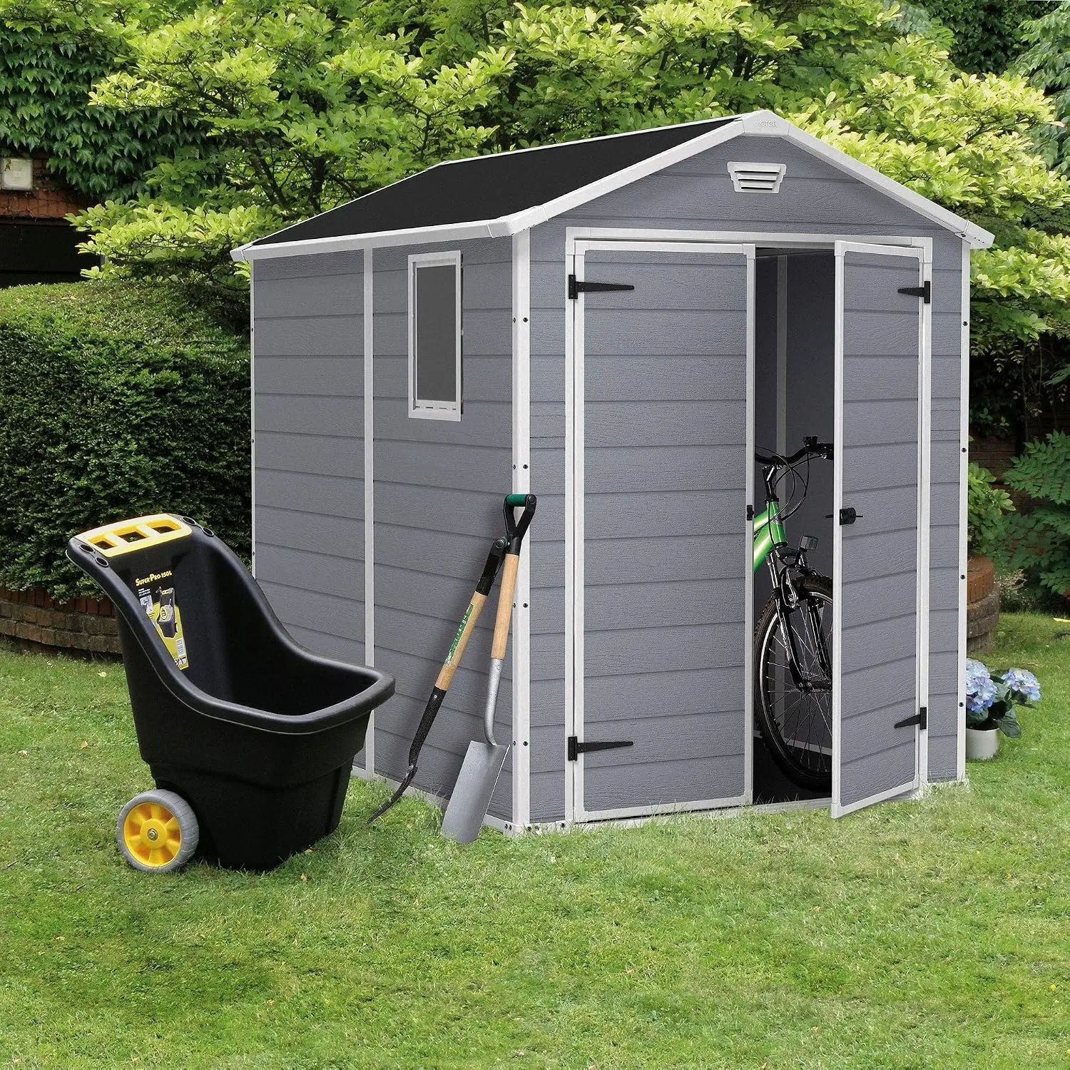 Casuta gradina Keter Manor 6X5 DD 185x152x226 (Grey) - 5