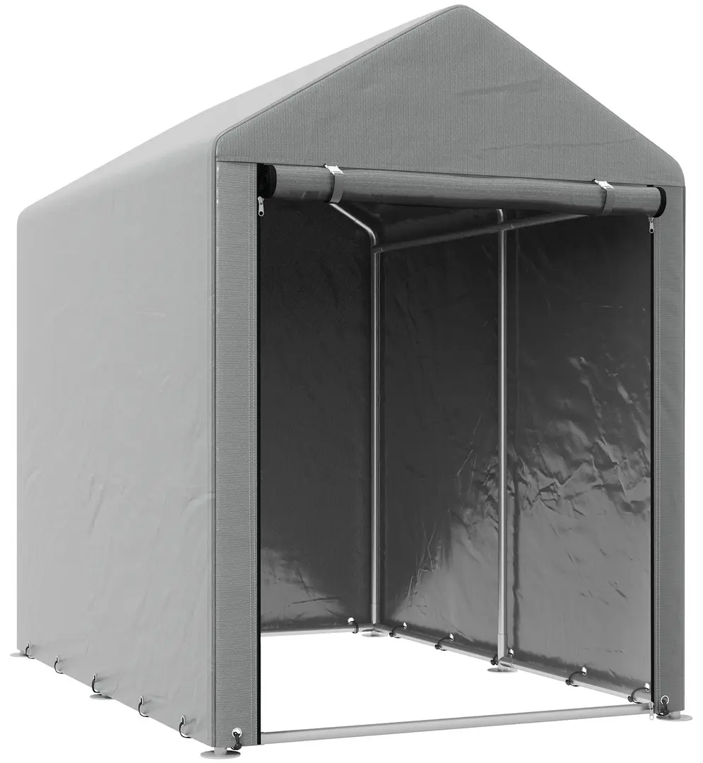 Cort de garaj Outsunny 84H-139V00LG (Light Grey)