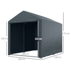 Cort de garaj Outsunny 84H-140V00CG (Dark Grey) Thumb