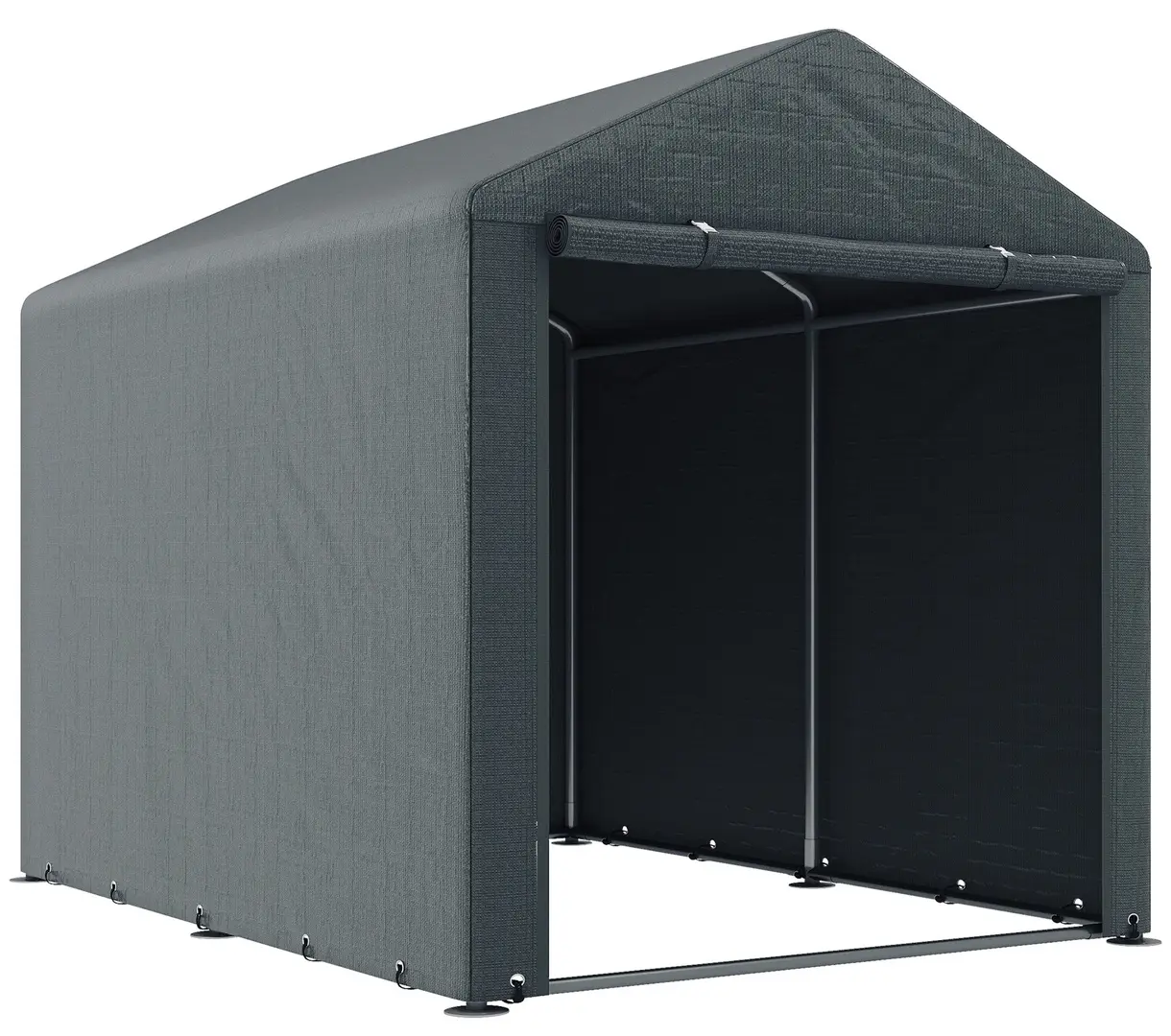 Cort de garaj Outsunny 84H-140V00CG (Dark Grey)