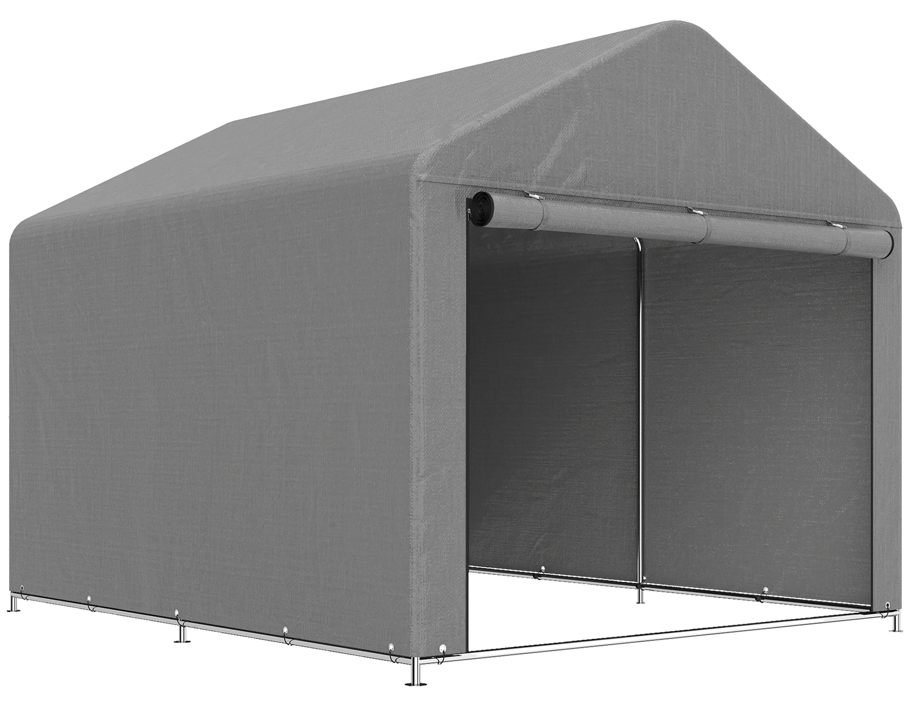 Гараж тентовый Outsunny 84H-516V00LG (Light Grey) - 2