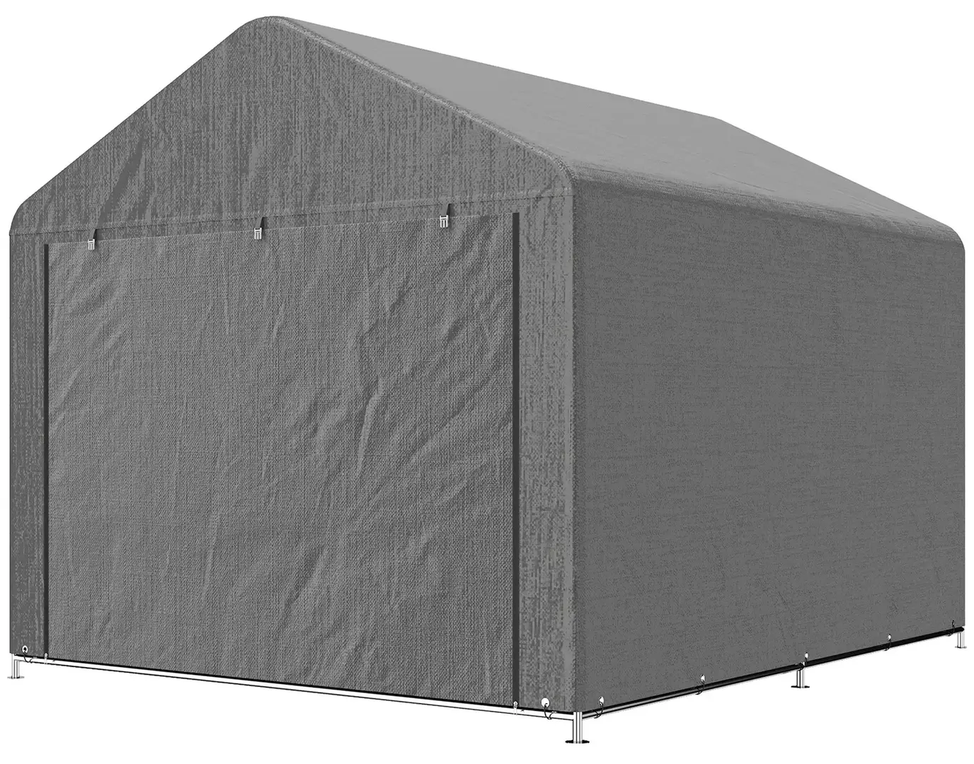 Гараж тентовый Outsunny 84H-516V00LG (Light Grey)