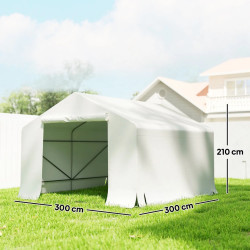 Гараж тентовый Outsunny 84H-538V00WT (White) Thumb