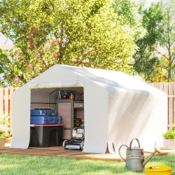 Гараж тентовый Outsunny 84H-538V00WT (White) Thumb