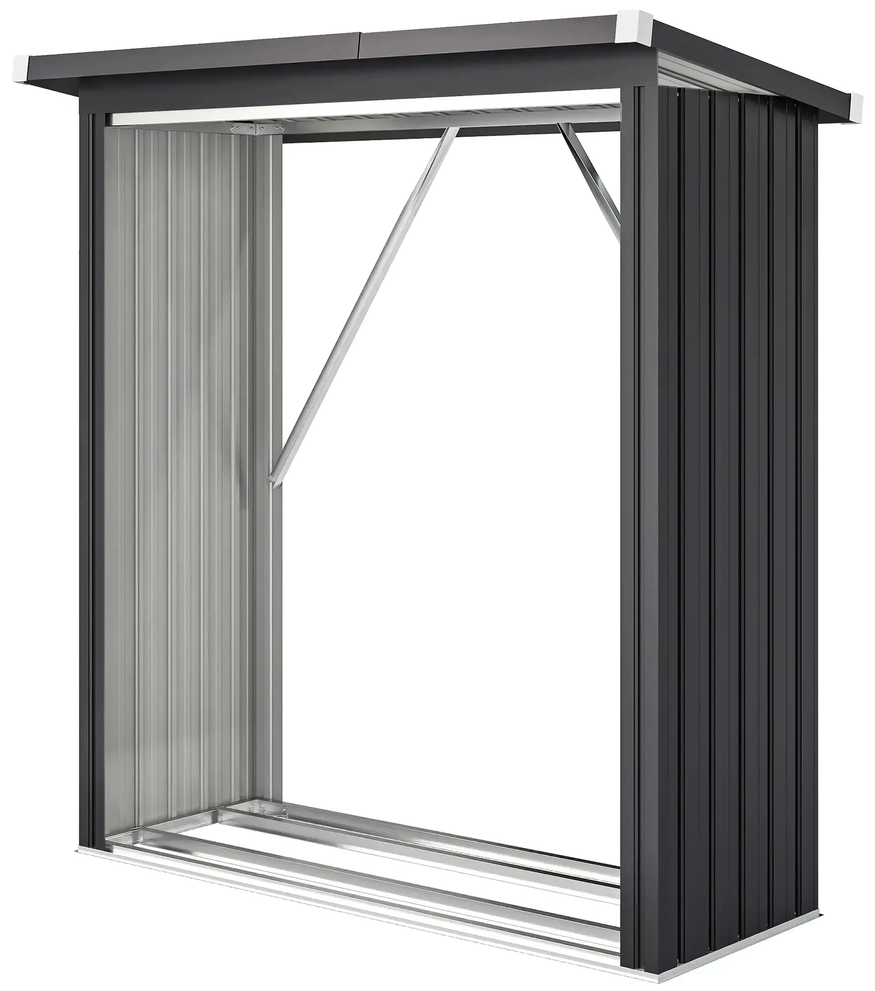 Adapost pentru lemne Outsunny 84H-422V00CG (Dark Grey) - 2