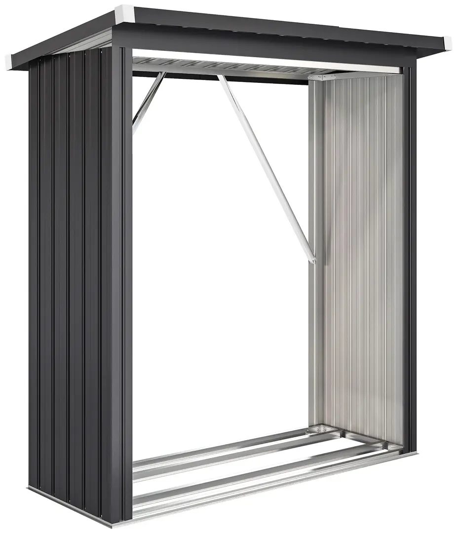 Adapost pentru lemne Outsunny 84H-422V00CG (Dark Grey)