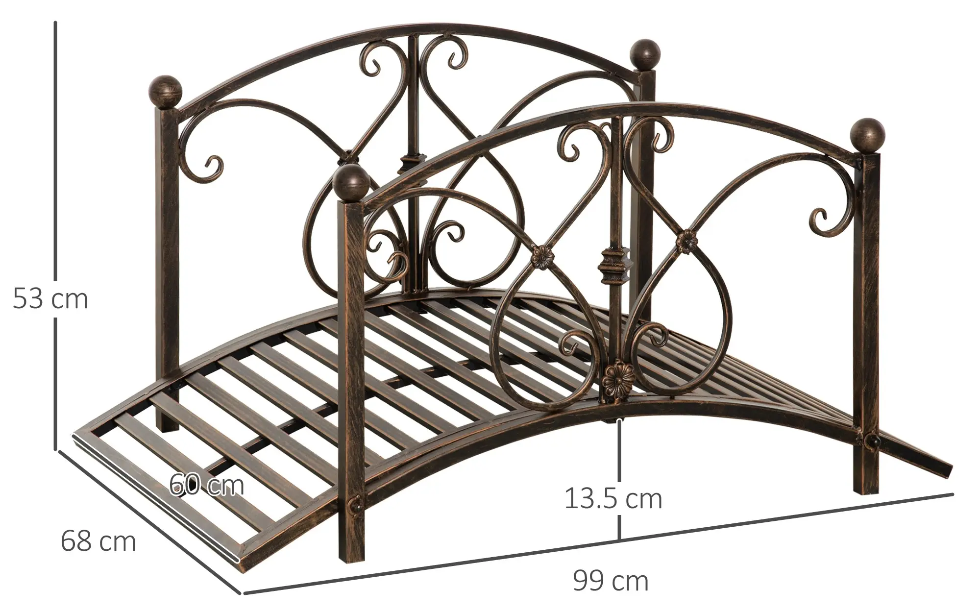 Podet de gradina Outsunny 844-454 (Bronze) - 4