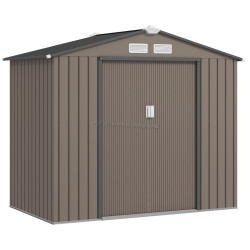Casuta gradina Outsunny 845-030V00BN 213x130x185 (Brown)
