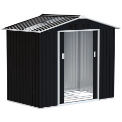 Сарай-хозблок Outsunny 845-030V01CG 213x130x185 (Dark Grey) Thumb