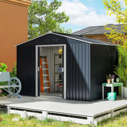 Сарай-хозблок Outsunny 845-031V03CG 277x195x192 (Dark Grey) Thumb