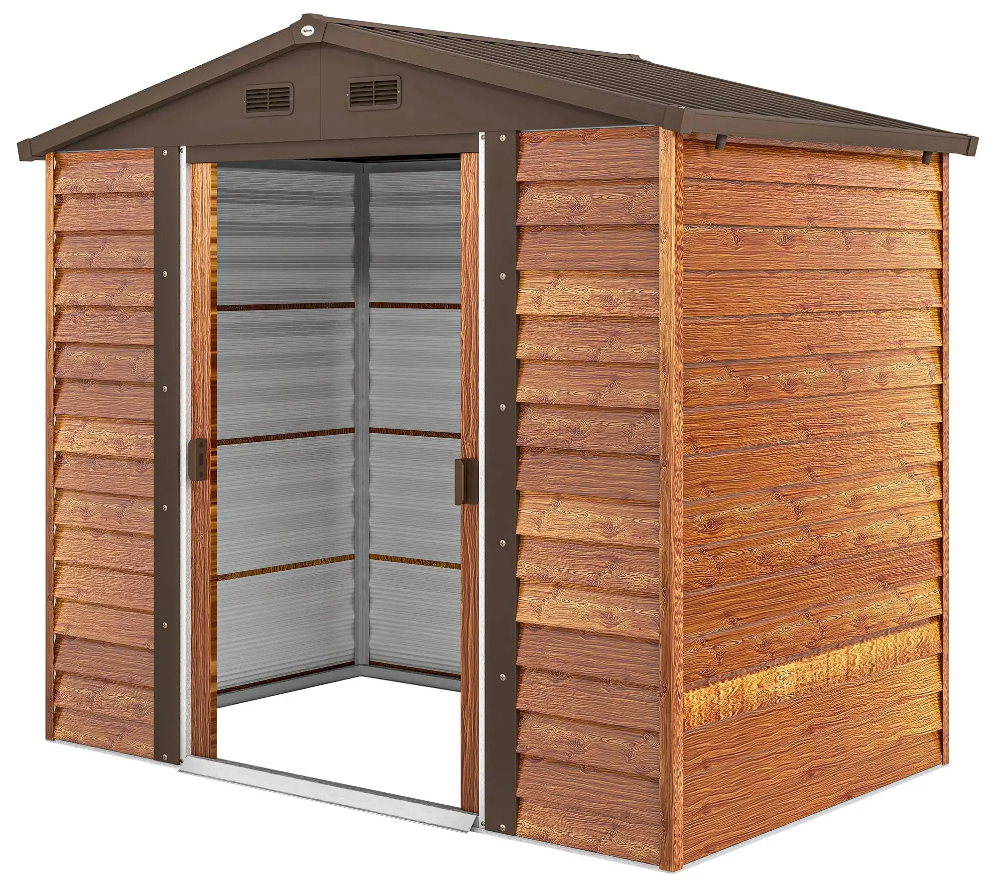 Сарай-хозблок Outsunny 845-172V01BN 236x152x209 (Natural/Brown) - 2