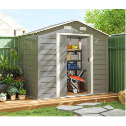 Сарай-хозблок Outsunny 845-179V00LG 236x196x210 (Light Grey) Thumb