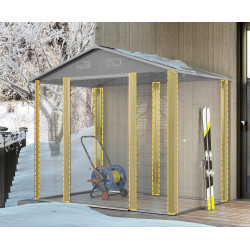 Сарай-хозблок Outsunny 845-179V00LG 236x196x210 (Light Grey) Thumb