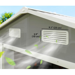 Сарай-хозблок Outsunny 845-179V00LG 236x196x210 (Light Grey) Thumb