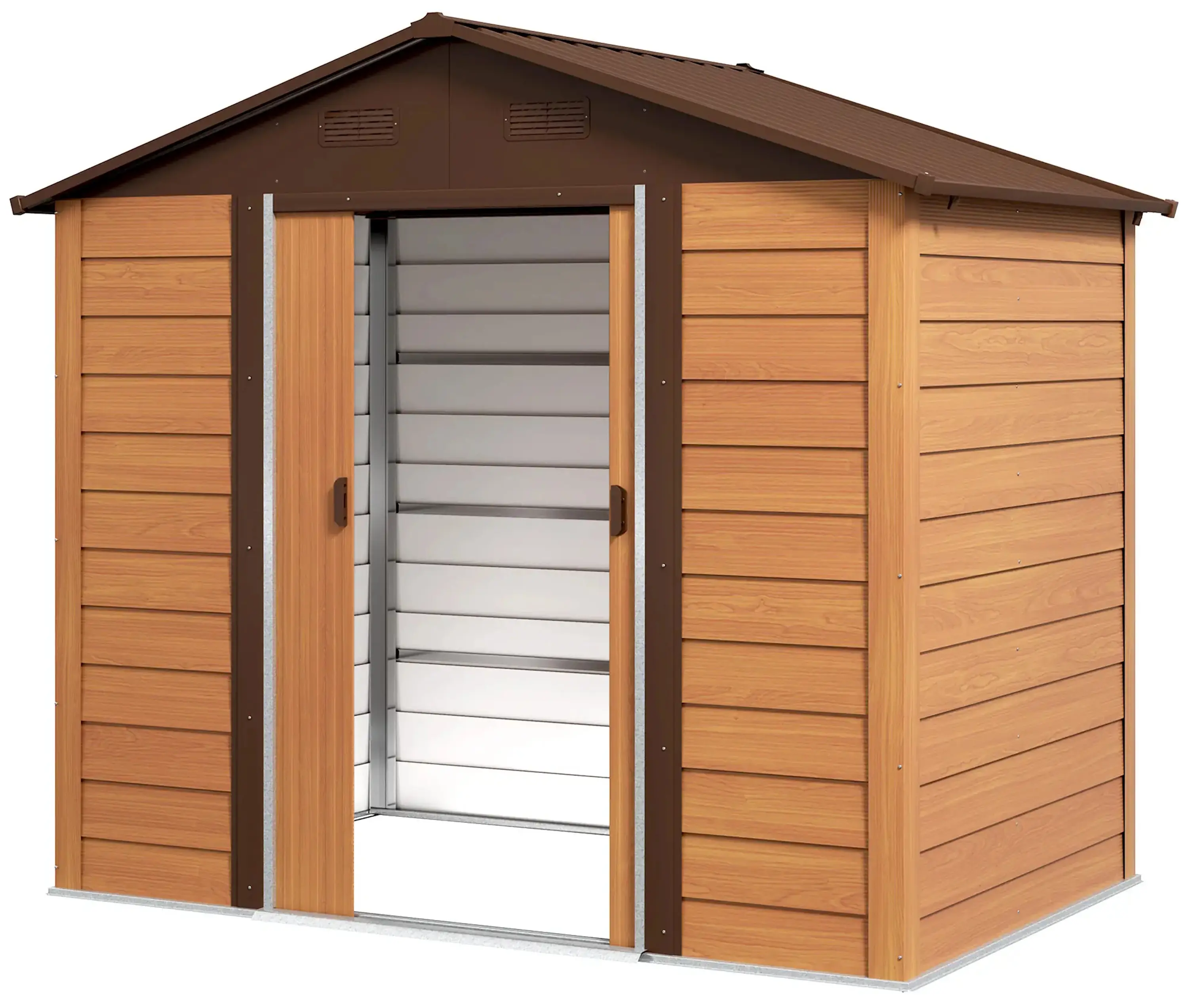 Сарай-хозблок Outsunny 845-179V02BN 236x196x208 (Brown) - 2