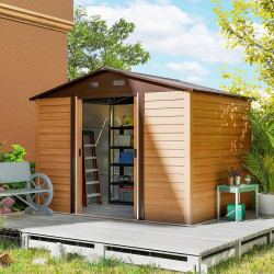 Сарай-хозблок Outsunny 845-179V03BN (Brown) Thumb