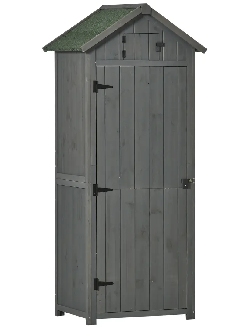 Сарай-хозблок Outsunny 845-209V01 77x54.2x179 (Grey)