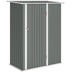 Сарай-хозблок Outsunny 845-328V02LG 142x86x189 (Light Grey)