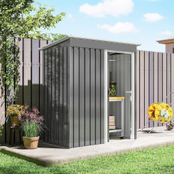 Casuta gradina Outsunny 845-423V01LG 163x89x182 (Grey) Thumb