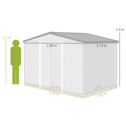 Casuta gradina Outsunny 845-429GN 236x174x190 (Green) Thumb