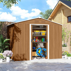 Сарай-хозблок Outsunny 845-429V00DR 236x174x190 (Dark Brown) Thumb