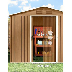 Сарай-хозблок Outsunny 845-429V00DR 236x174x190 (Dark Brown) Thumb