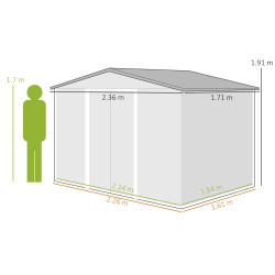 Casuta de gradina Outsunny 845-429V01CG (Dark Grey) Thumb