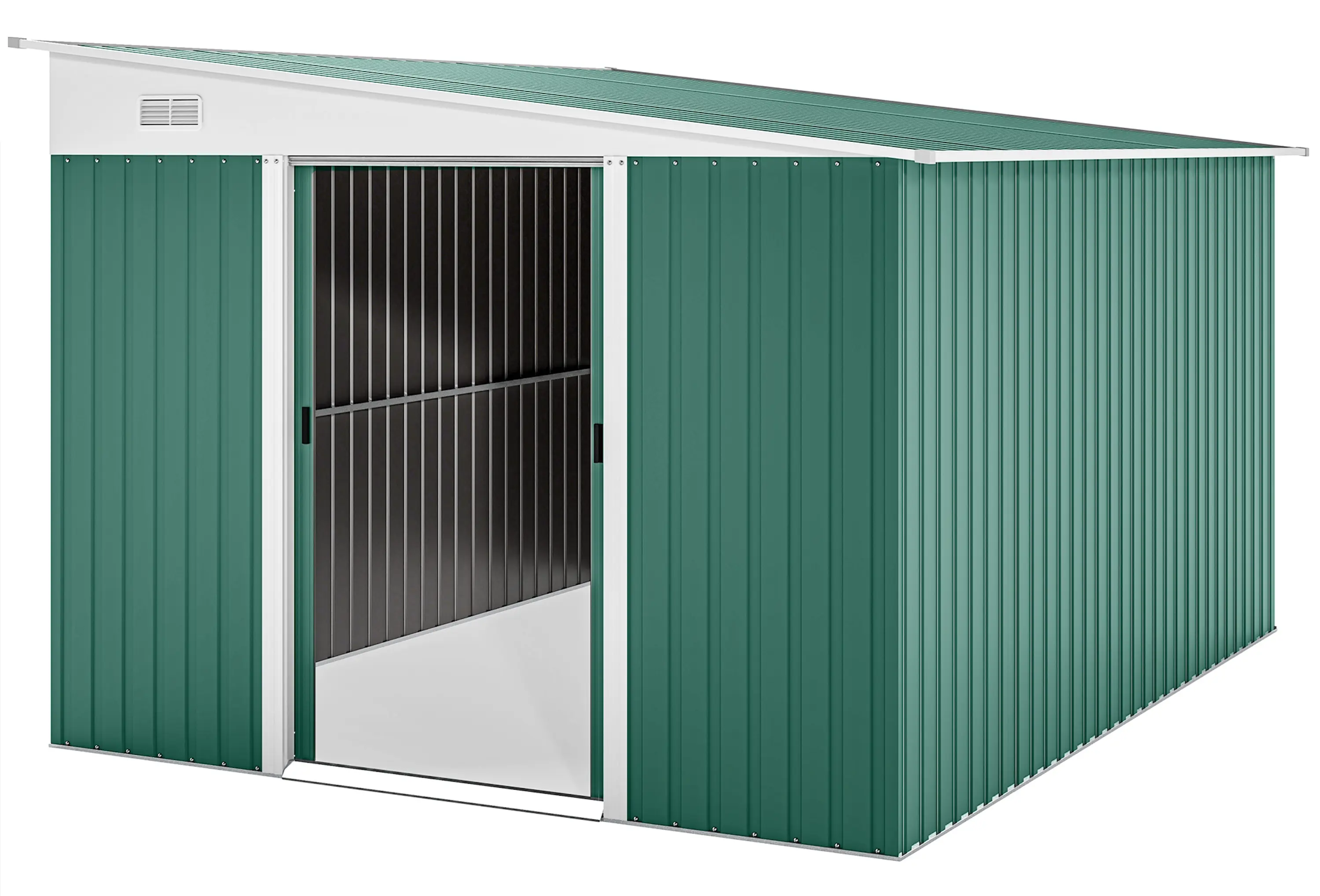 Casuta de gradina Outsunny 845-529V00GN 345x280.5x169-201 (Green) - 2