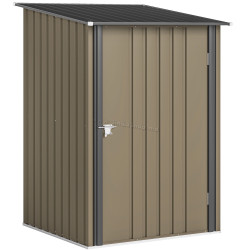 Сарай-хозблок Outsunny 845-530V02BN 100x104x160 (Brown/Dark Grey)