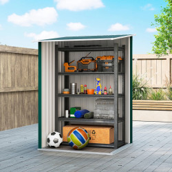 Сарай-хозблок Outsunny 845-530V02GN 100x104x160 (Green) Thumb