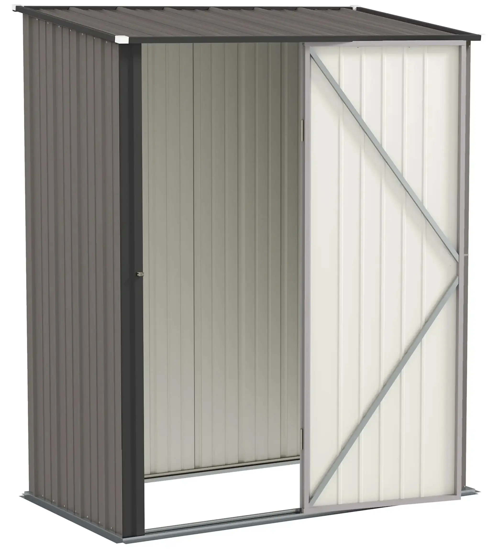 Casuta gradina Outsunny 845-532V00LG 161.5x94.5x196 (Light Grey) - 2