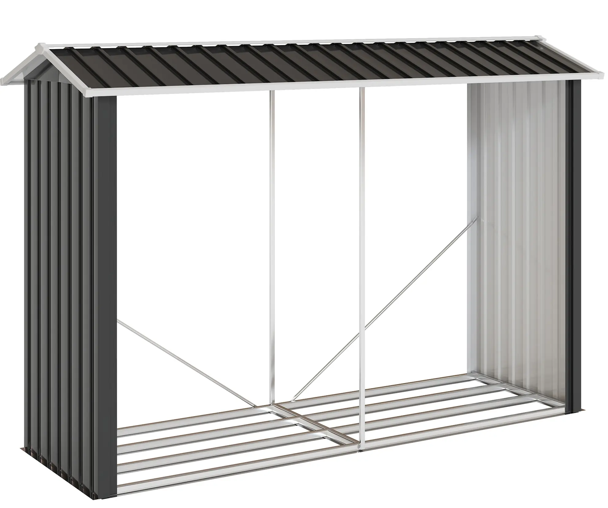 Сарай-хозблок Outsunny 845-835V00BK 240x 86x160cm (Black) - 5