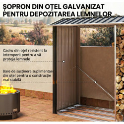Сарай-хозблок Outsunny 845-835V00BK 240x 86x160cm (Black) Thumb