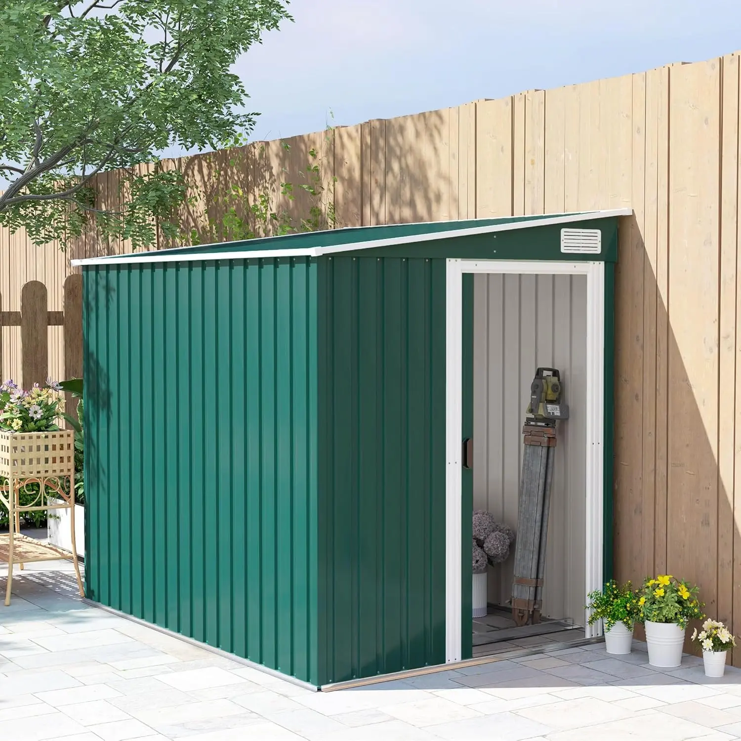 Casuta gradina Outsunny 845-983V00GN 154x206.5x1181 (Green) - 5